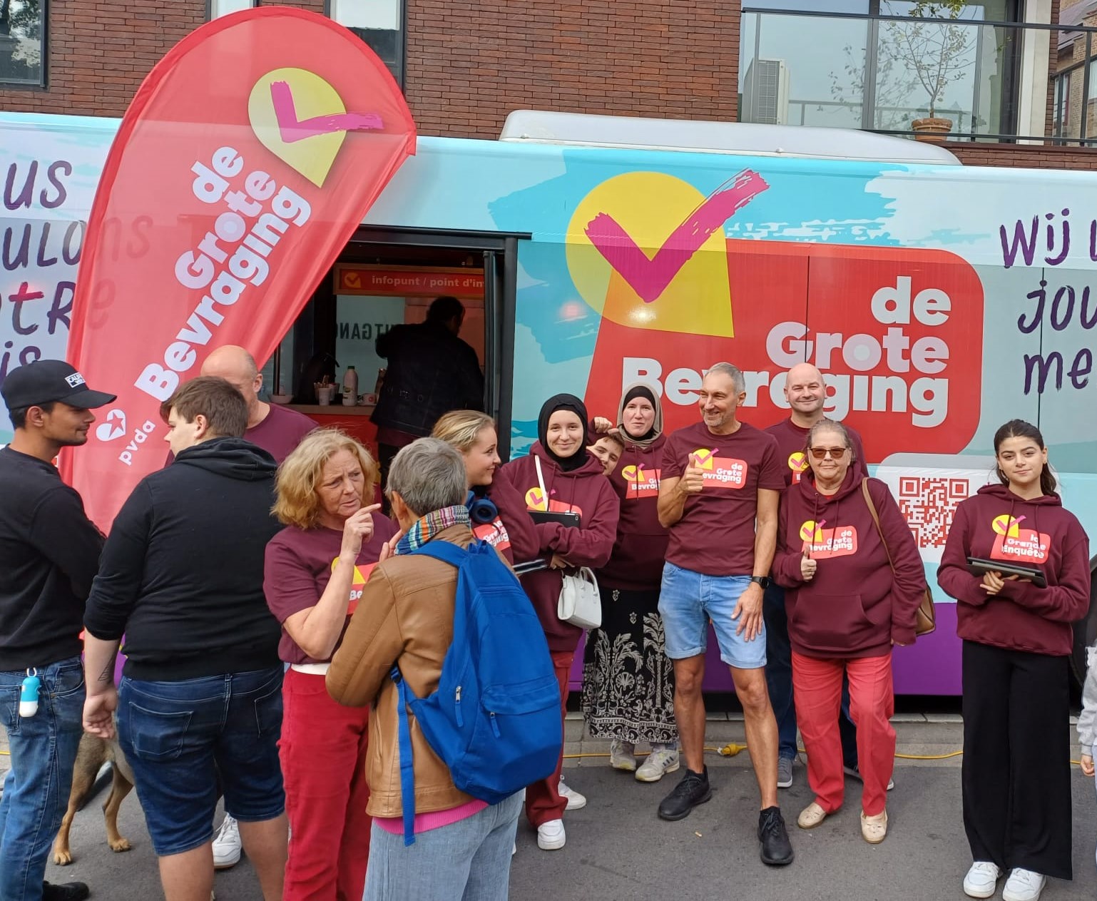 Grotebevraging.Groepsfoto